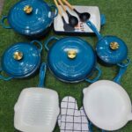 Cast Iron 12 Piece Enamel Cooking Pots